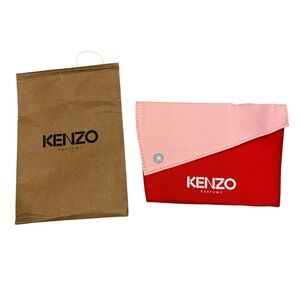 Kenzo Brand New Red and Pink Accessory Pouch